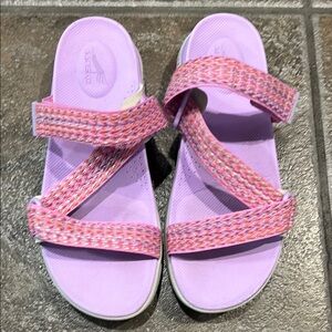 Dansko Sporty Purple and Pink Sandals